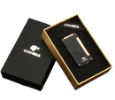 Best Cigar Torch Lighter with Built-In Punch - Sleek Black