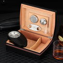 Luxury Cedar Cigar Humidor Gift Set - 30 Capacity