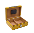 Retro Carbon Cigar Humidor - Holds 40 Cigars