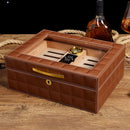 Modern Cedar Humidor Box for 50-60 Cigars