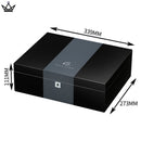 Carbon Fiber Cedar Cigar Humidor Box - 70 Capacity
