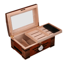 Luxury Cedar Wood Cigar Humidor for 65 Cigars