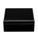 Luxury Black Cigar Humidor Box - 50 Capacity