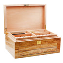 Luxury Cedar Cigar Humidor Box - Paris Design