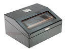Vintage Cigar Humidor Box with Hygrometer