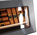 Vintage Cigar Humidor Box with Hygrometer