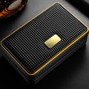 Leather Cedar Cigar Humidor Box - Travel Edition