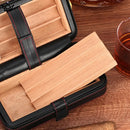 Luxury Leather Travel Cigar Humidor - Elegant & Practical
