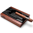 Wooden Cigar Ashtray for Aficionados