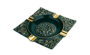 Luxury Green Ceramic Cigar Ashtray - 4 Slots
