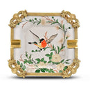 Luxury Porcelain & Bronze Cigar Ashtray - Limited Edition