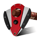 Automatic Double Blade Cigar Cutter - Elegant Red