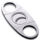 Luxury Double Blade Cigar Cutter - Silver Edition