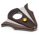 Luxury Wood Double Blade Cigar Cutter for Aficionados