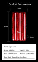 Electric Carbon Fiber Cigar Humidor Case