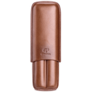 Travel Cigar Humidor Box - Premium Brown Leather