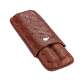 Leather Cigar Case - Portable Humidor for 2 Cigars