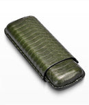 Green Leather Cigar Humidor Case - Optimal Preservation