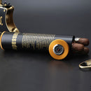 Steel Cigar Humidor Box with Hygrometer